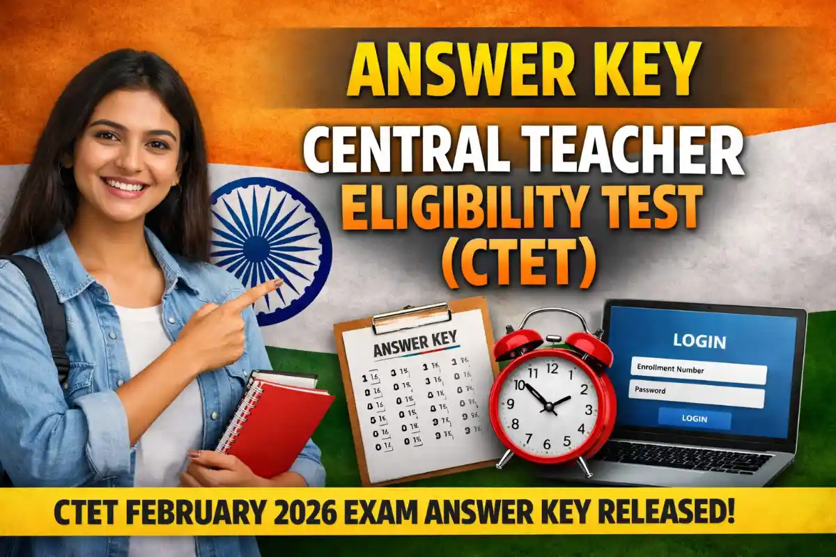 CTET Feb 2026 Answer Key Released by CBSE – Check Paper 1 & 2 Response Sheet
